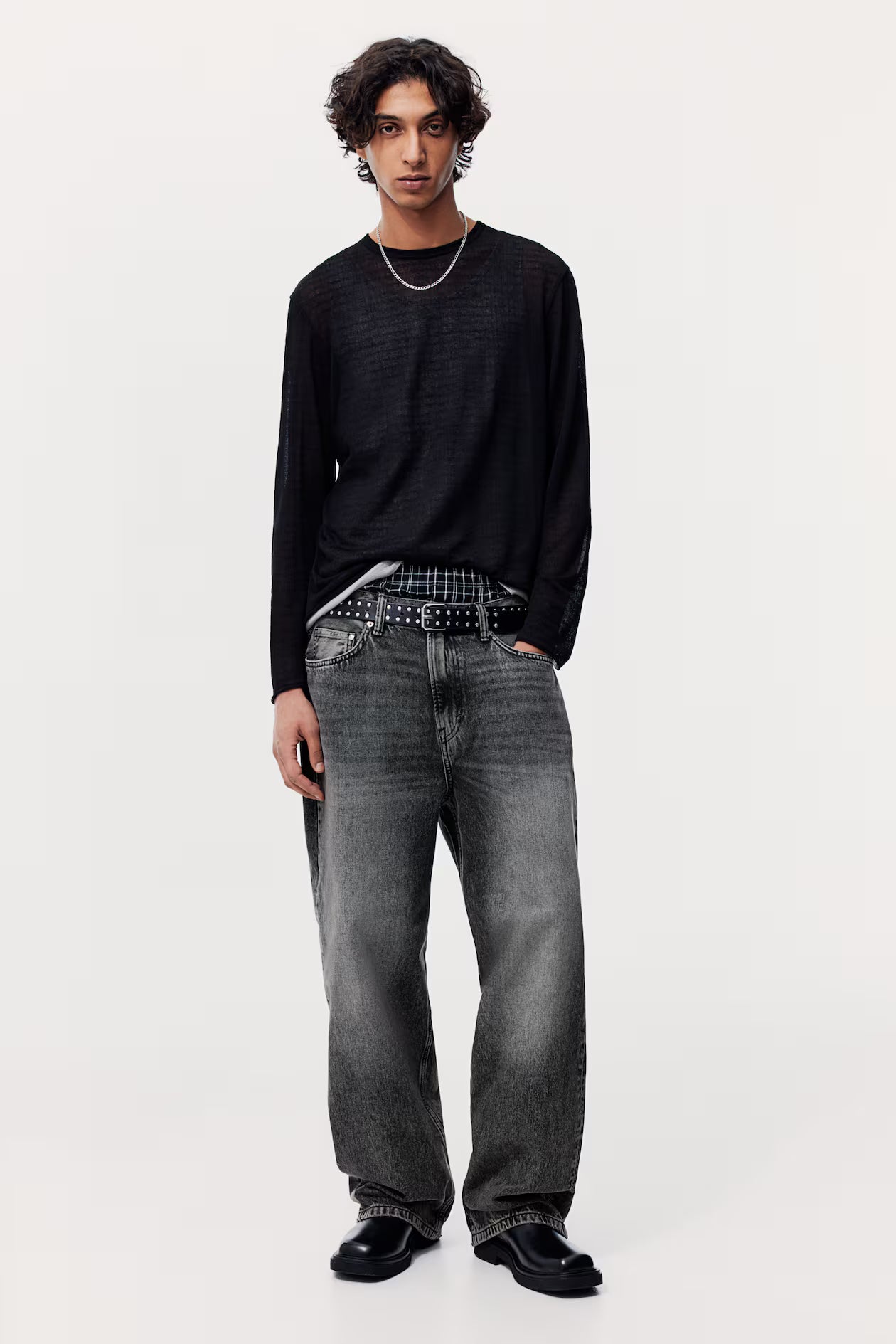 Denim baggy Nero