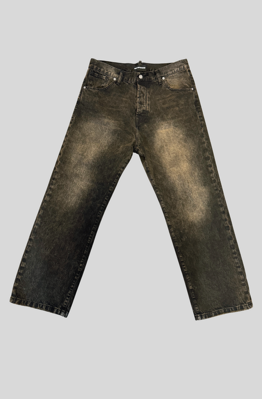 Denim baggy moro resinato