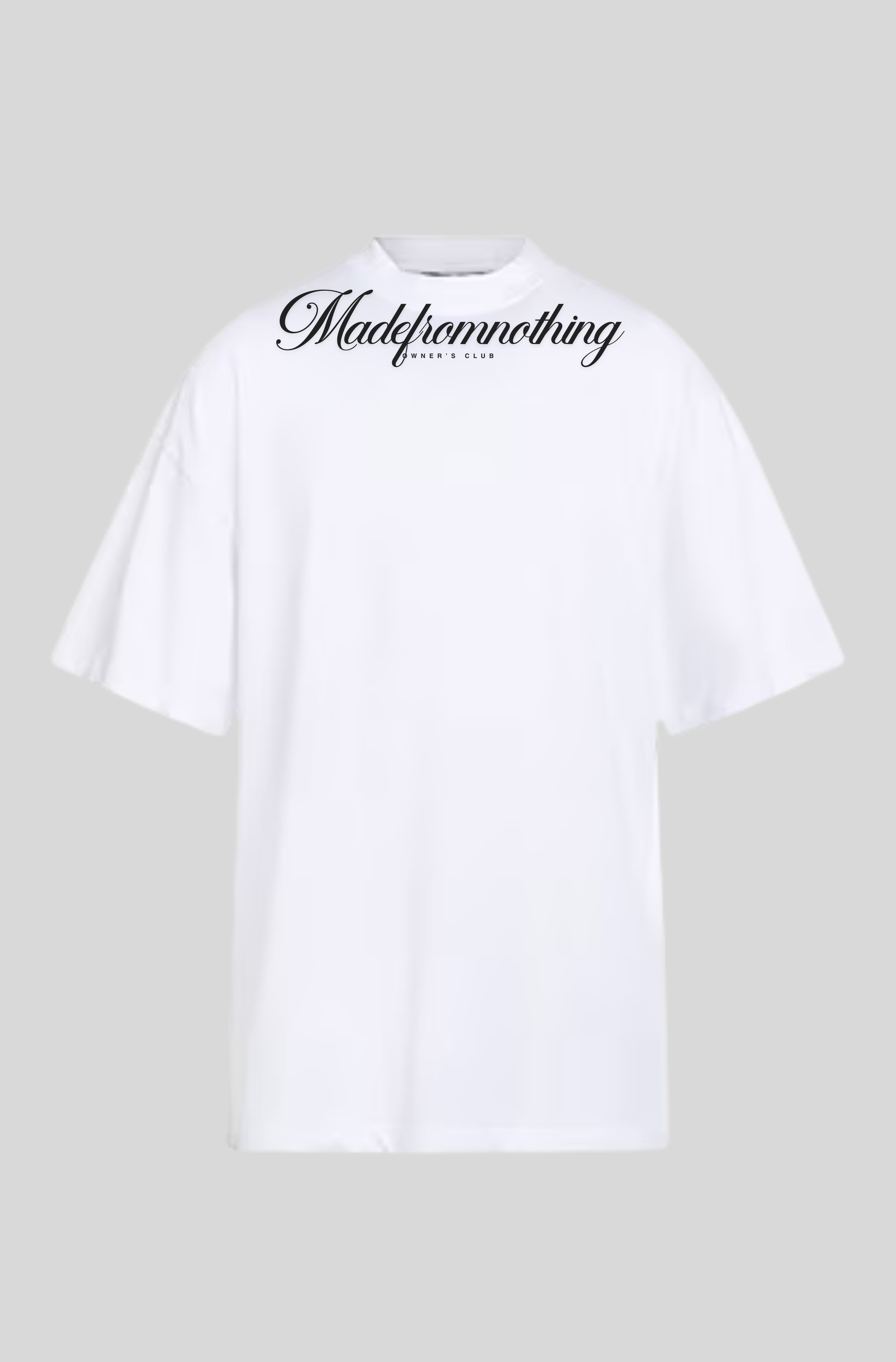 t-shirt logo corsivo