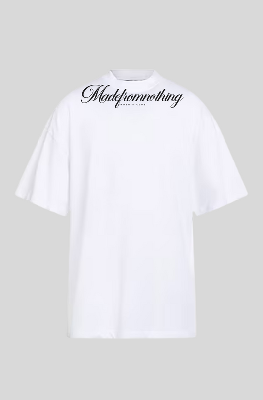 t-shirt logo corsivo