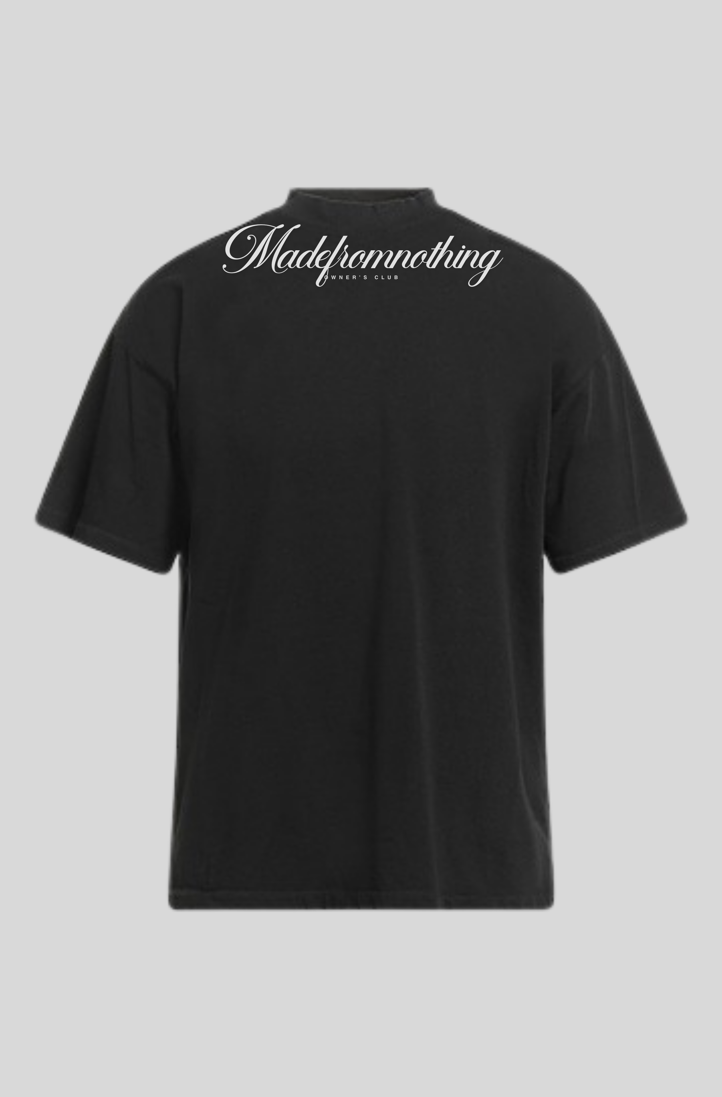 t-shirt logo corsivo