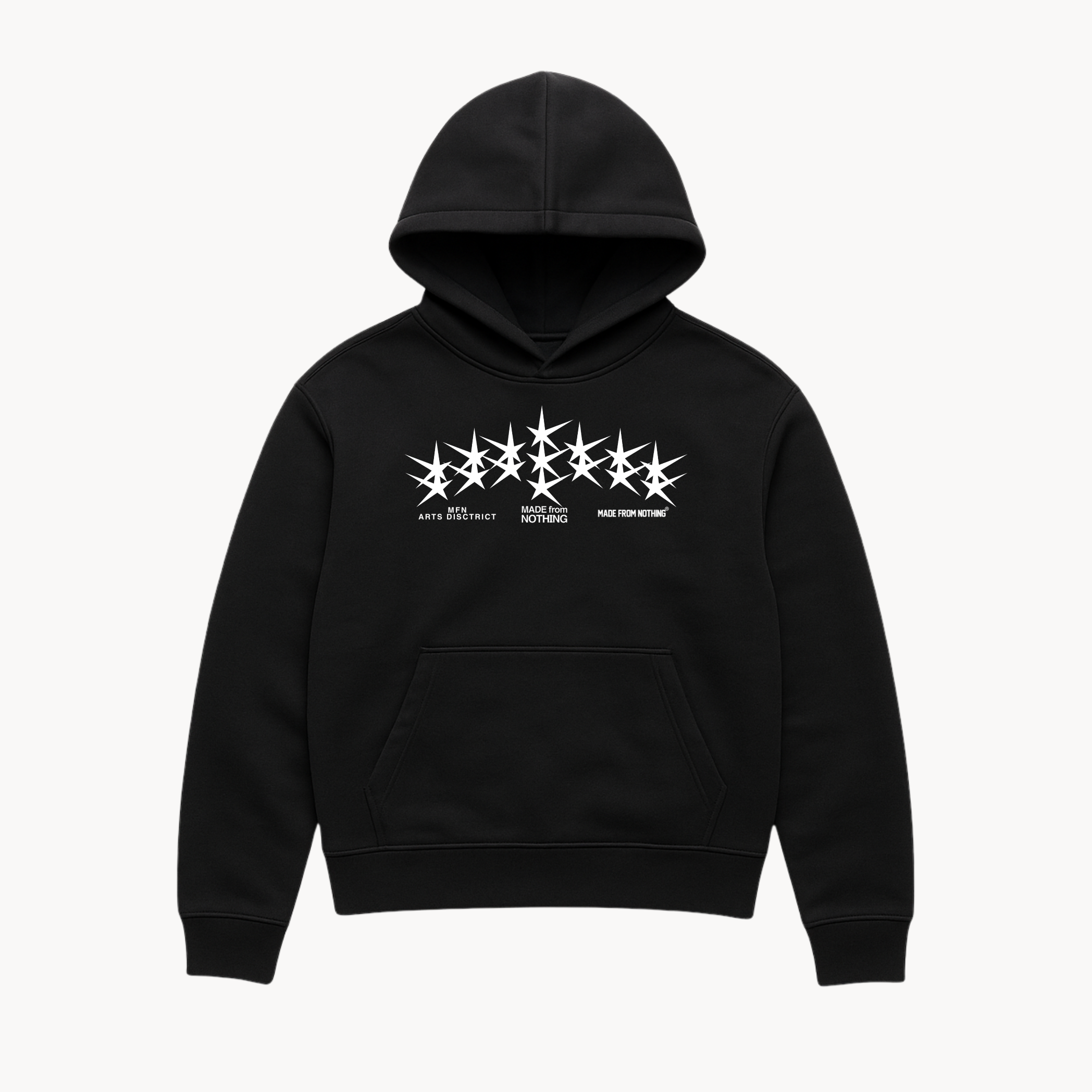 Felpa cappuccio Skyline Nero