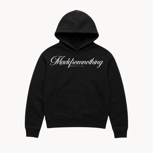 Felpa cappuccio Shettland Nero