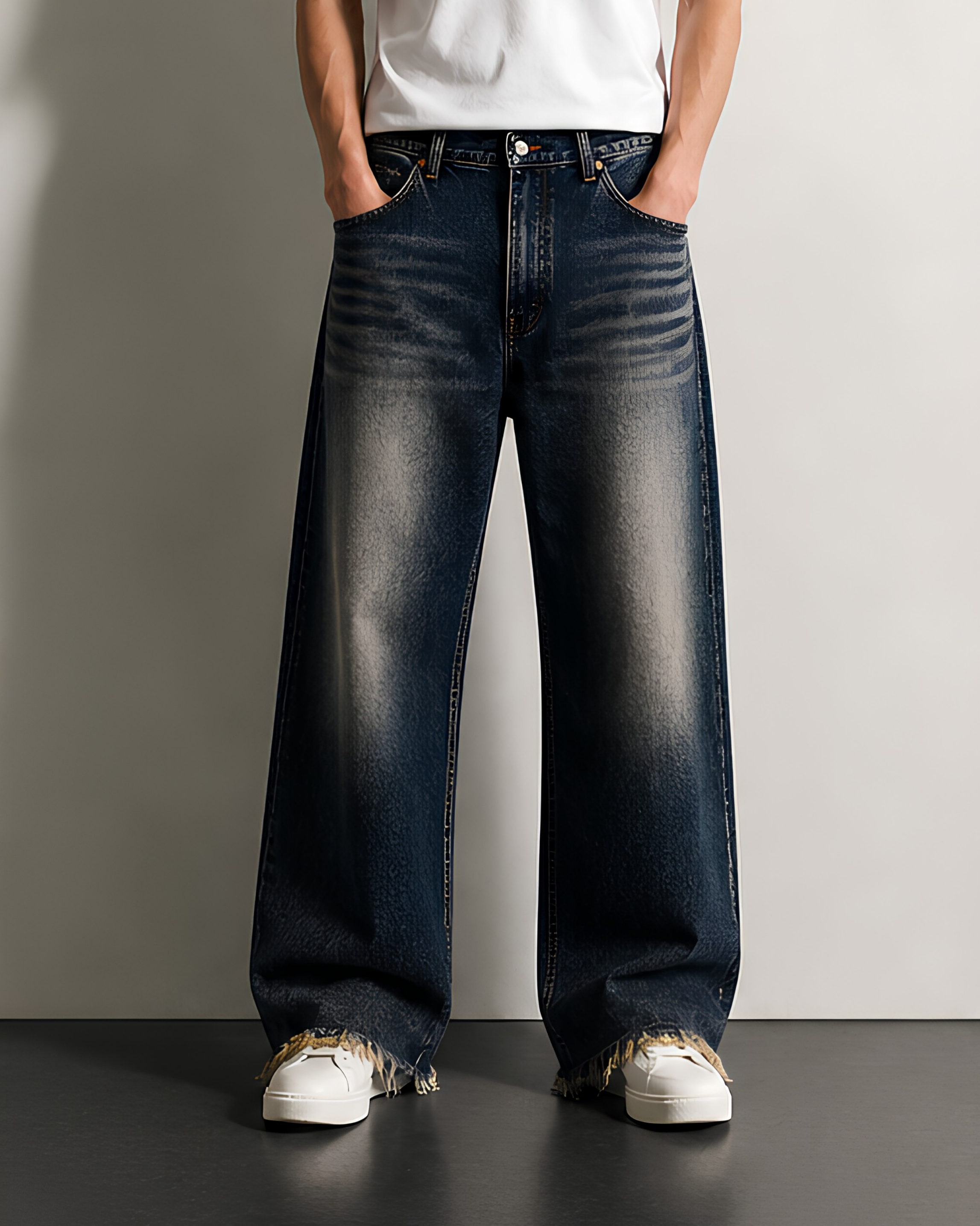 MFN BAGGY BLU SABBIATO