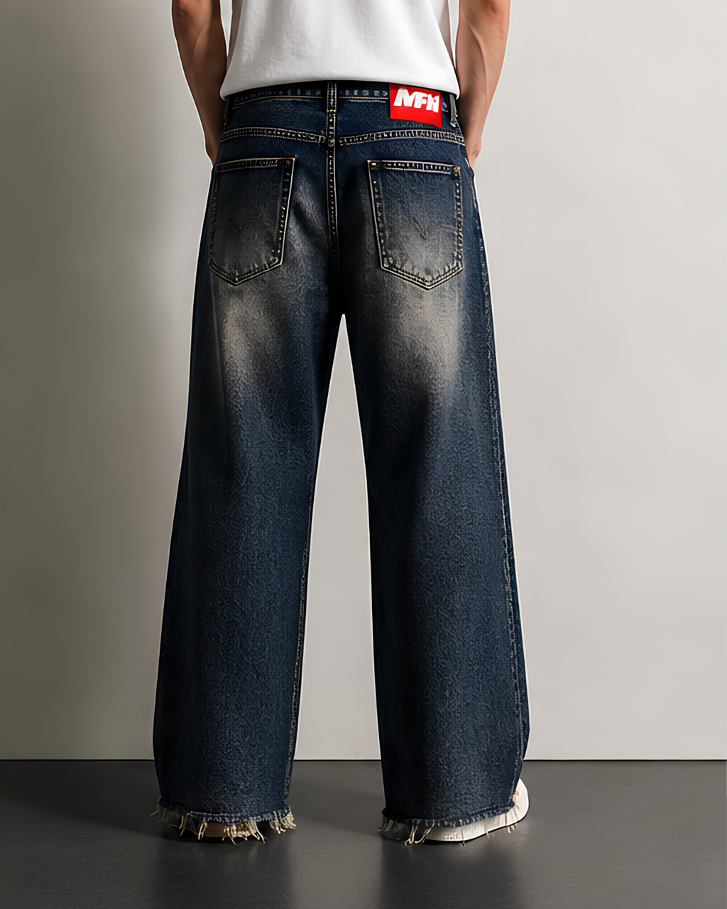 MFN BAGGY BLU SABBIATO