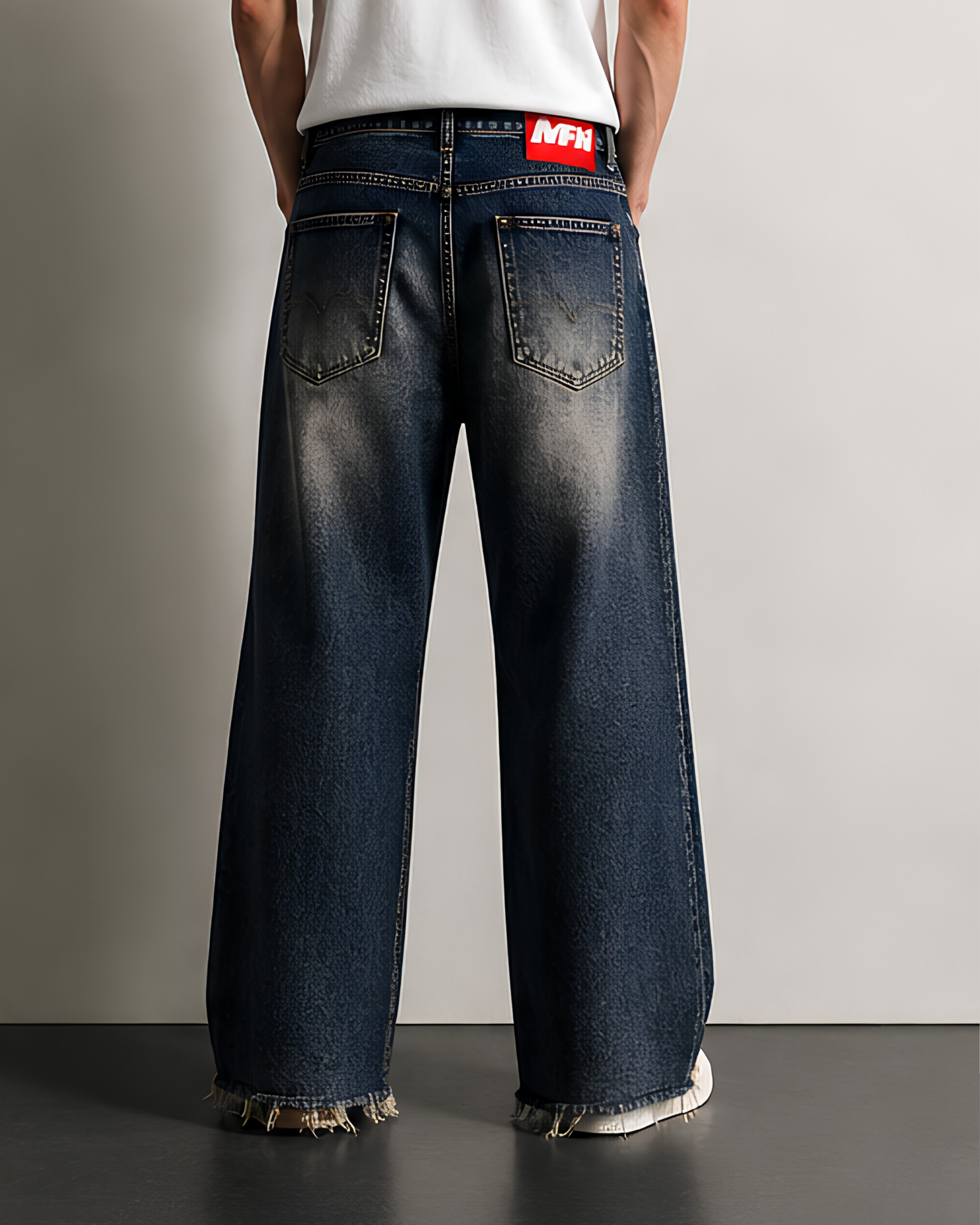 MFN BAGGY BLU SABBIATO