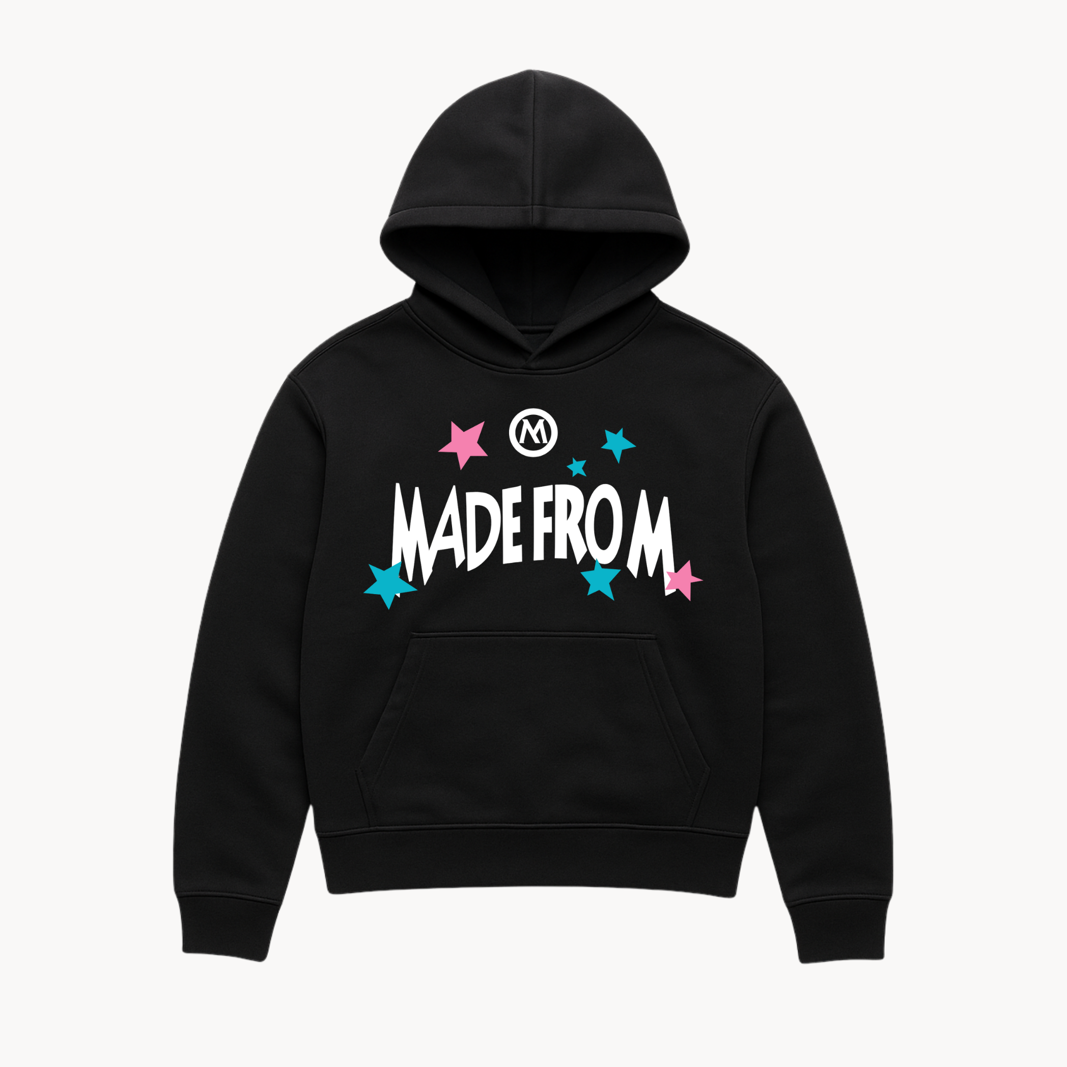 Felpa cappuccio Shide star Nero