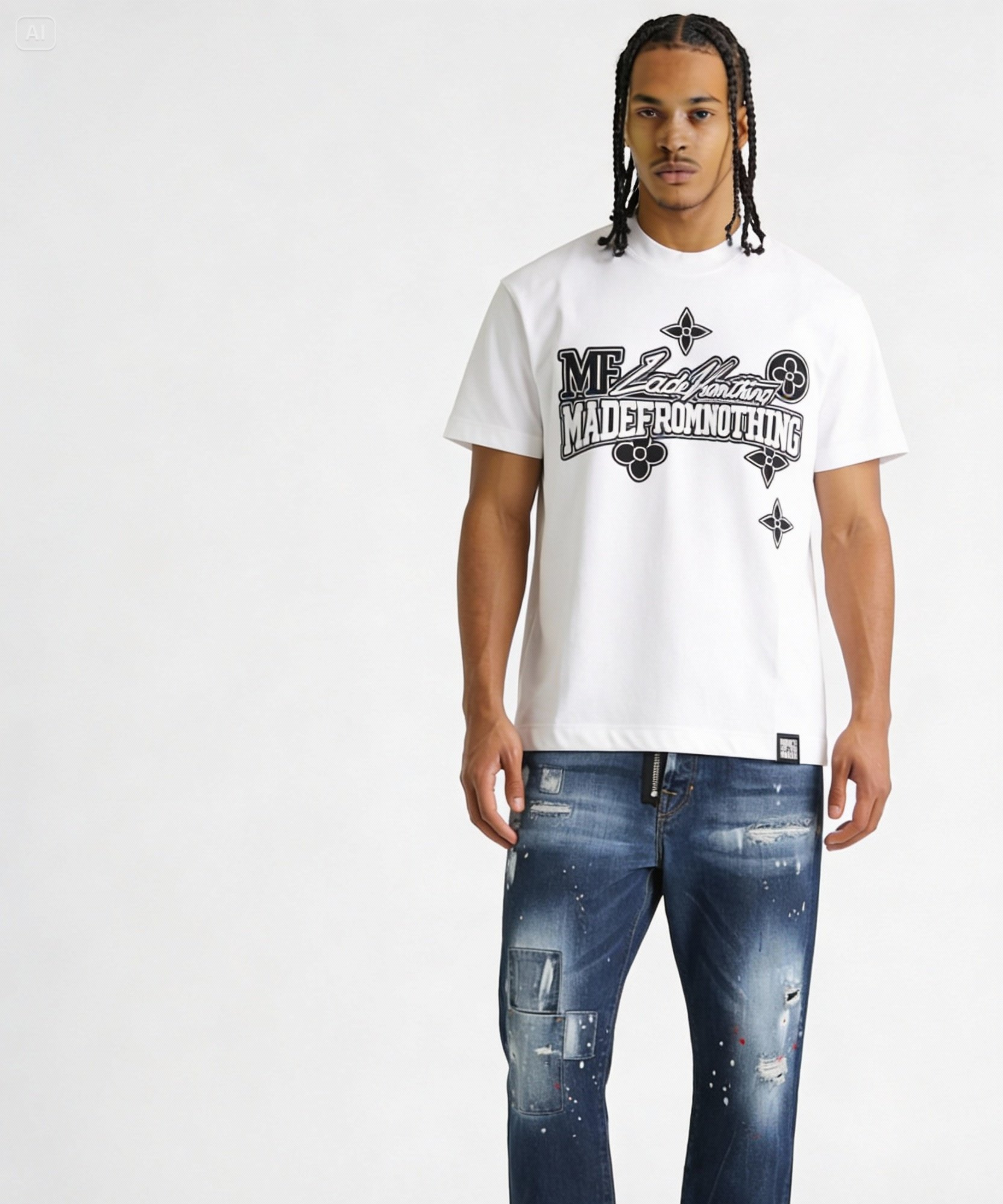 T-shirt Big logo white