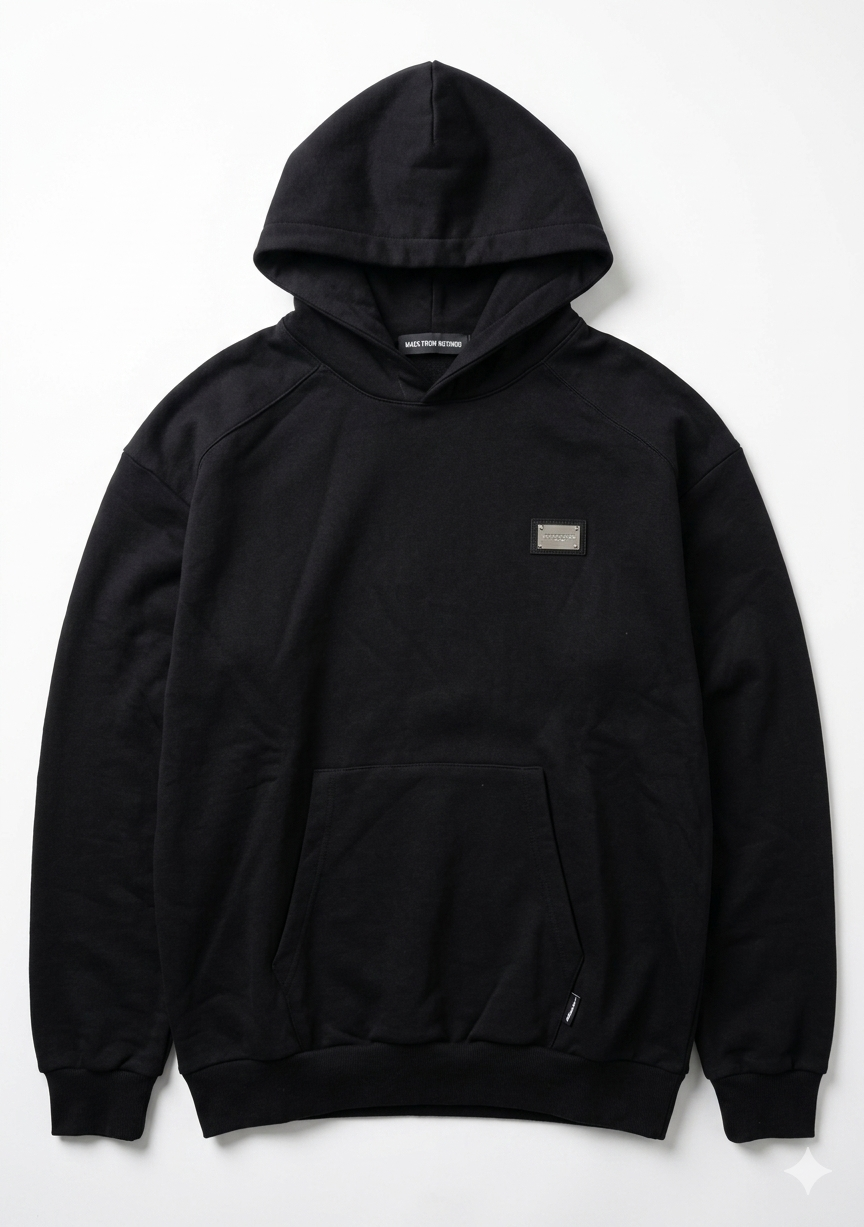 Felpa cappuccio applicazione