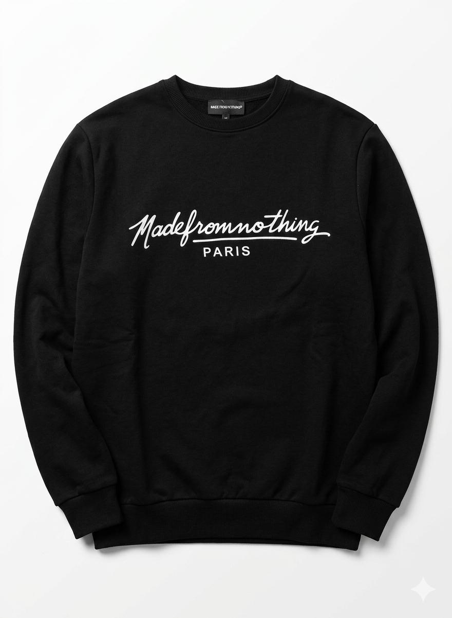 Felpa stampa corsiva