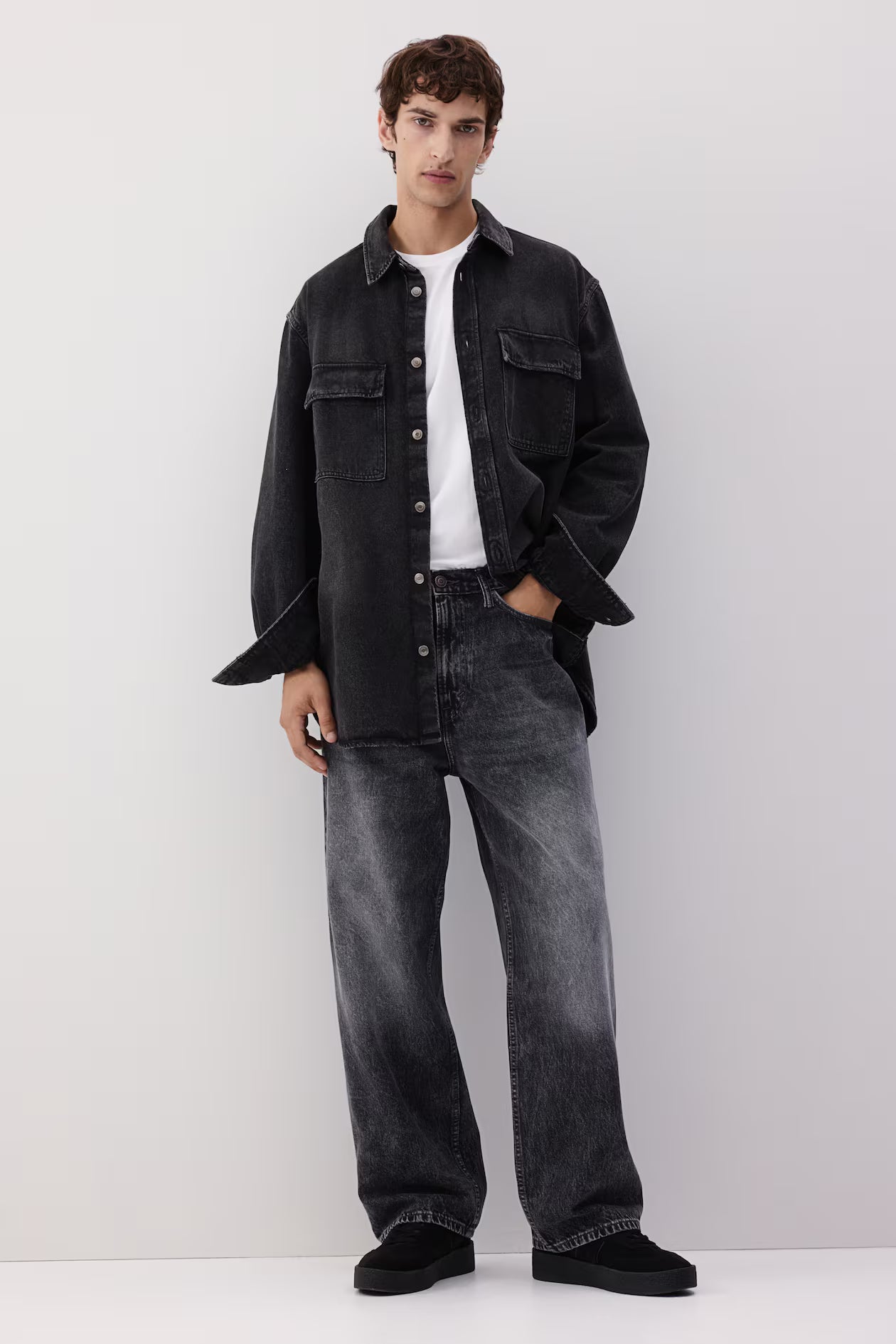 Denim baggy Nero\sabbiato