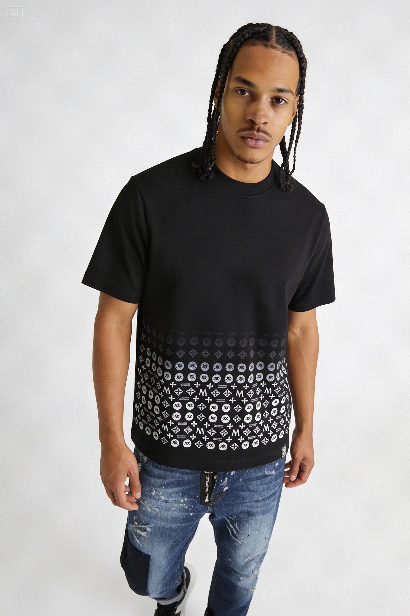 T-shirt Allover Degrade