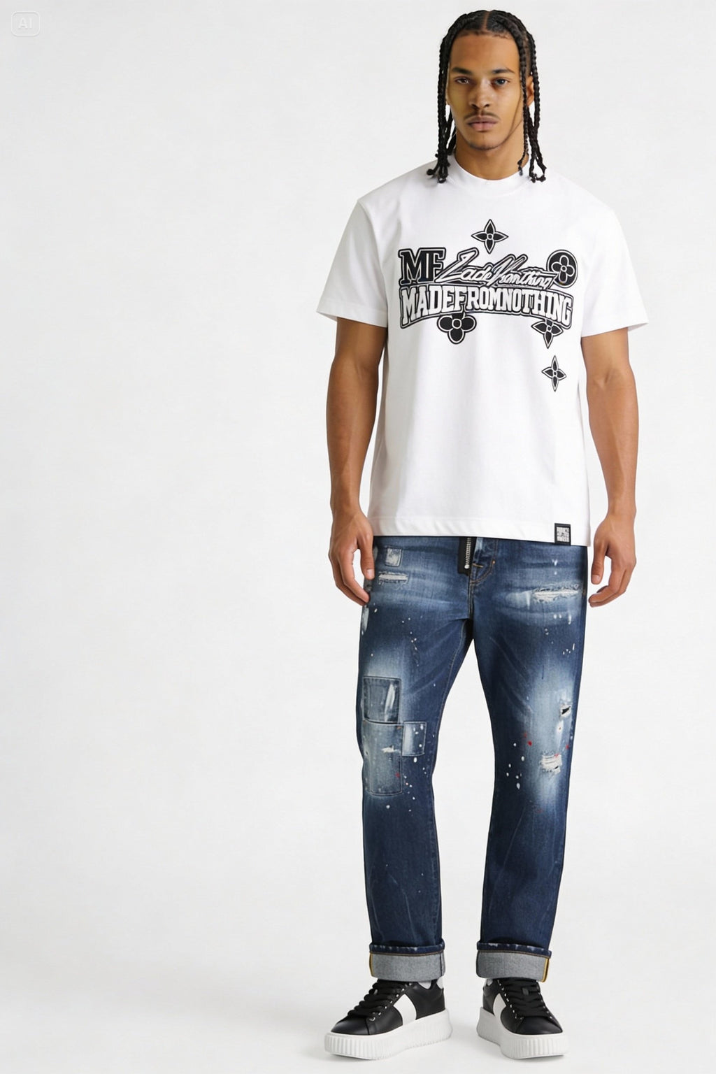 T-shirt Big logo white