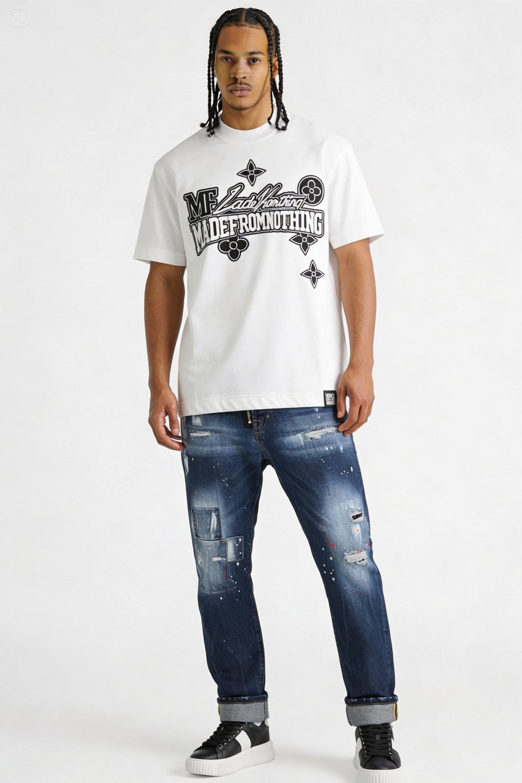 T-shirt Big logo white
