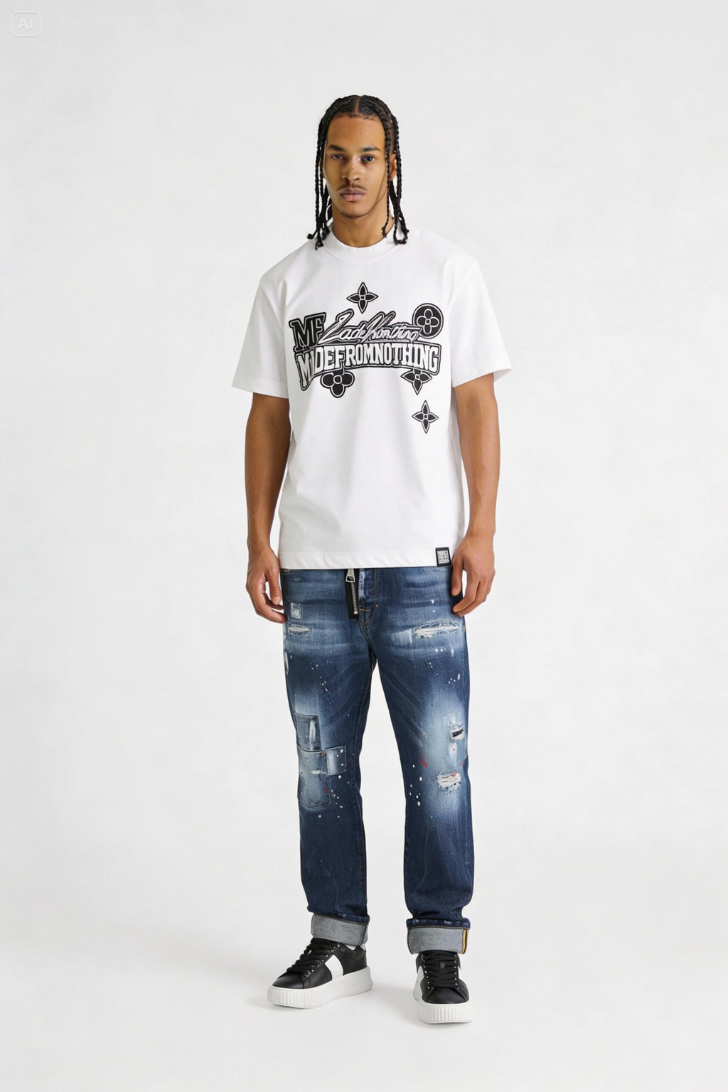 T-shirt Big logo white