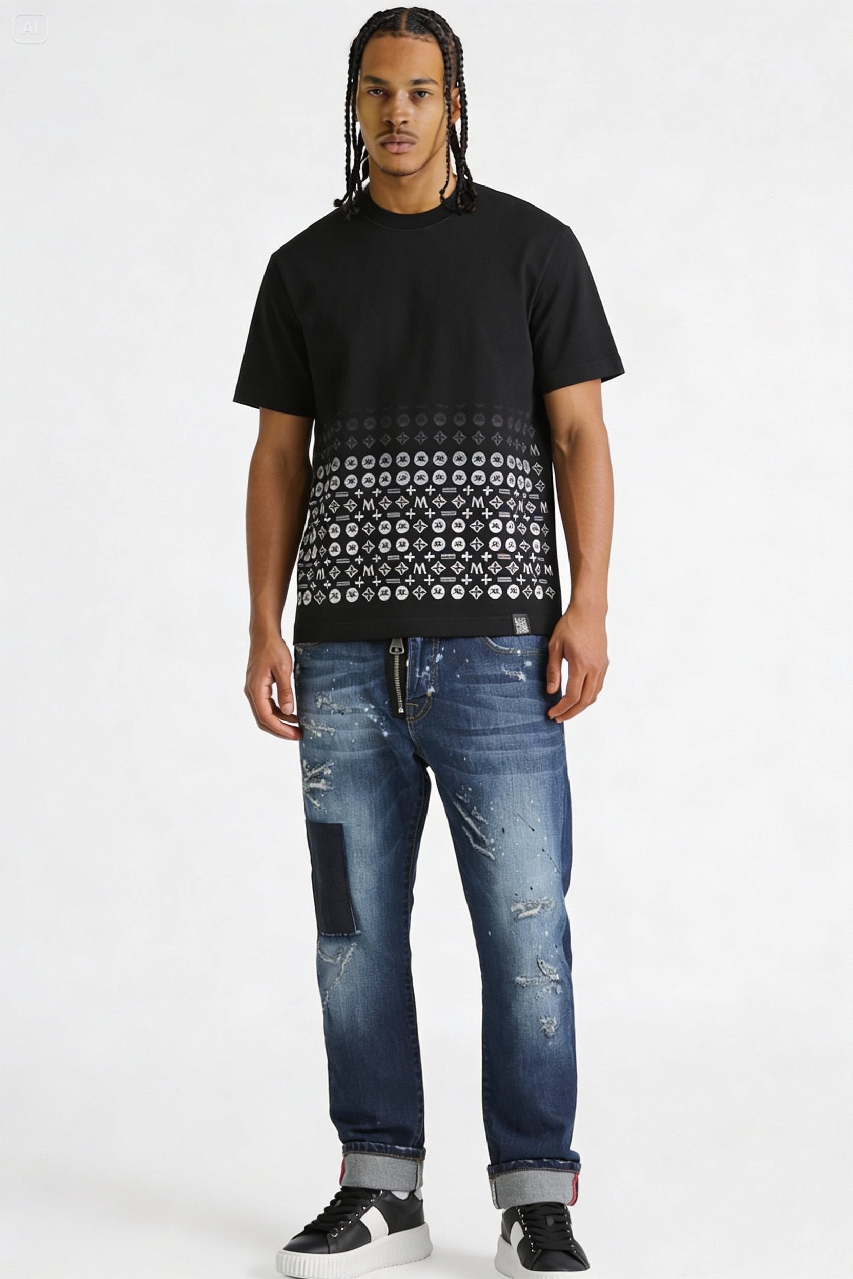 T-shirt Allover Degrade