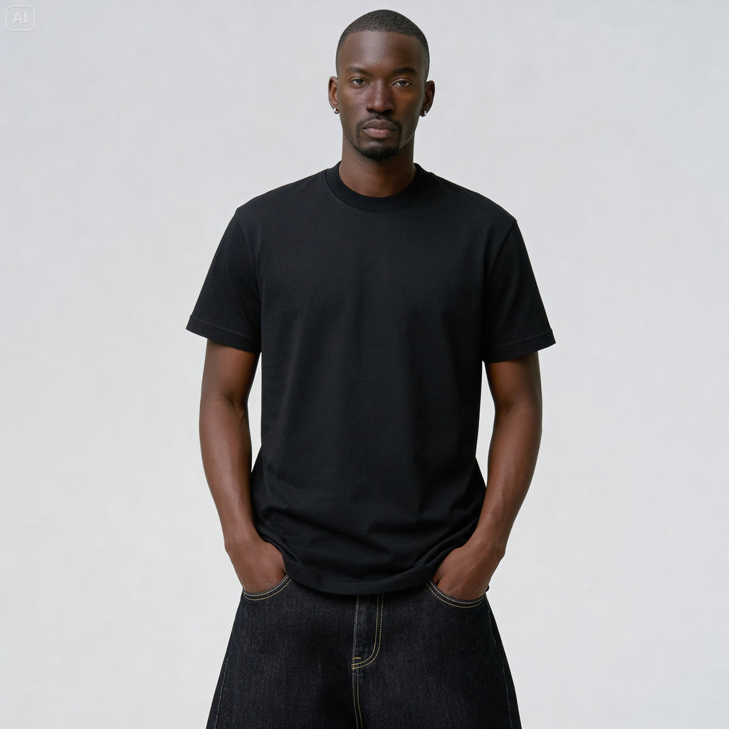 T-shirt black eight